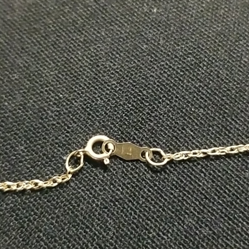 10K Gem Charm Trio Necklace - Picture 5 of 8